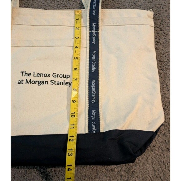 Scarborough & Tweed Morgan Stanley Canvas Tote Bag Made in USA - Picture 6 of 7
